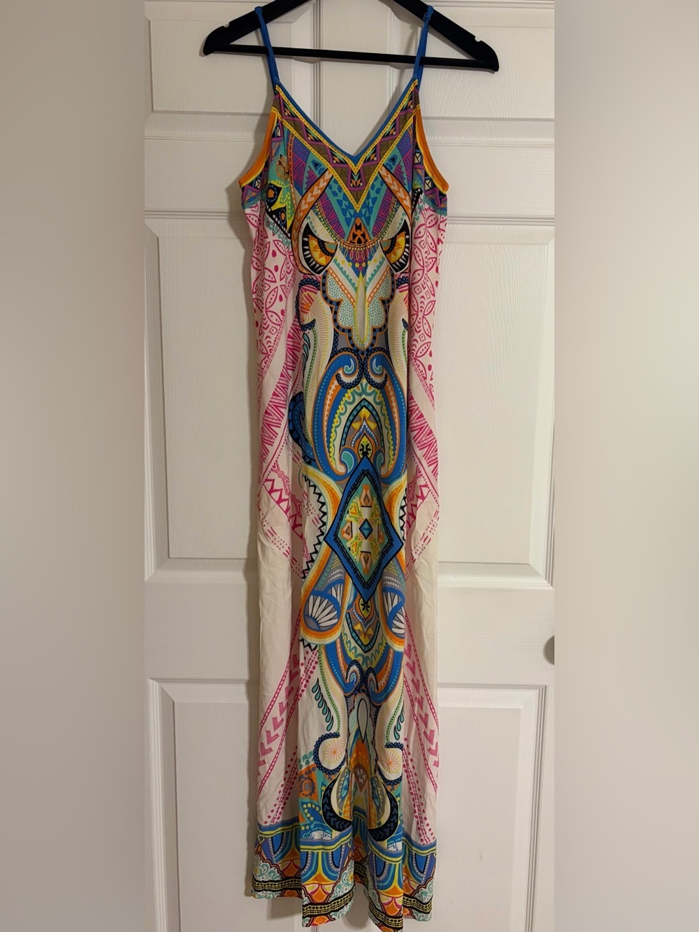 Flying Tomato Multicolor Aztec Paisley Boho Maxi Dress Size Small